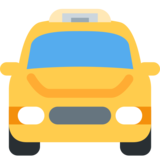 迎面而来的出租车emoji素材一 160x160像素