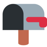 打开标志降低的邮箱emoji素材一 160x160像素