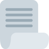 卷曲的页面emoji素材一 160x160像素