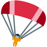 降落伞emoji素材一 160x160像素