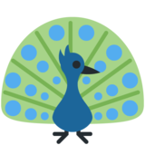 孔雀emoji素材一 160x160像素