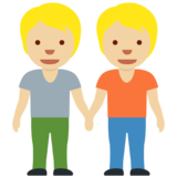 手牵手：中浅肤色emoji素材一 160x160像素