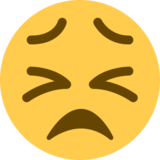 挣扎的脸emoji素材一 160x160像素