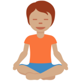 打坐的人：中等肤色emoji素材一 160x160像素