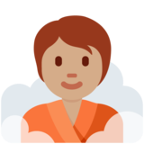 潮湿房间的人：中等肤色emoji素材一 160x160像素