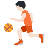 打球的人：浅肤色emoji素材一 160x160像素