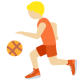 打球的人：中浅肤色emoji素材一 160x160像素