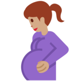 孕妇：中等肤色emoji素材一 160x160像素