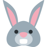 兔子脸emoji素材一 160x160像素