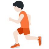 跑步者：浅肤色emoji素材一 160x160像素