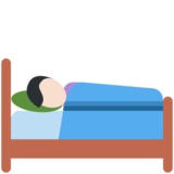 床上人：浅肤色emoji素材一 160x160像素