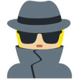 侦探：中等偏浅肤色emoji素材一 160x160像素