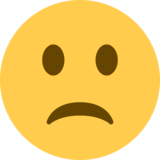 不高兴的脸emoji素材一 160x160像素