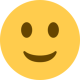 略带微笑的脸emoji素材一 160x160像素
