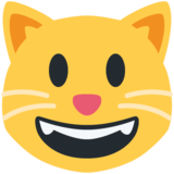 笑脸猫emoji素材一 160x160像素