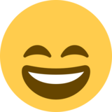 微笑的脸和微笑的眼睛emoji素材一 160x160像素