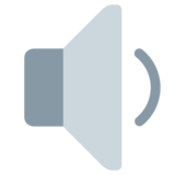 扬声器中等音量emoji素材一 160x160像素