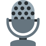 录音室麦克风emoji素材一 160x160像素