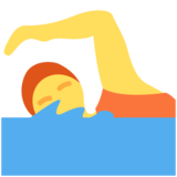游泳的人emoji素材一 160x160像素