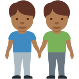 男士牵手：中深色肤色emoji素材一 160x160像素