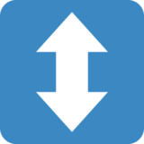 上下箭头emoji素材一 160x160像素