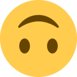 颠倒的脸emoji素材一 160x160像素