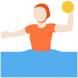 玩水球的人:浅肤色emoji素材一 160x160像素
