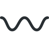 波浪形短划线emoji素材一 160x160像素
