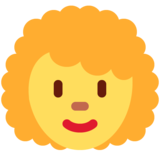女人：卷发emoji素材一 160x160像素