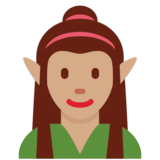 女精灵：中等肤色emoji素材一 160x160像素