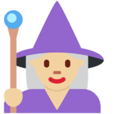女法师：中浅肤色emoji素材一 160x160像素