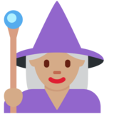 女法师：中等肤色emoji素材一 160x160像素