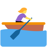 女子划艇emoji素材一 160x160像素