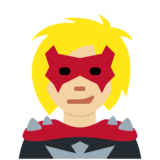 女超级恶棍：中浅肤色emoji素材一 160x160像素