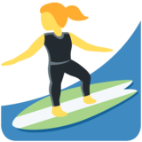 女子冲浪emoji素材一 160x160像素