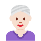 戴头巾的女人：浅肤色emoji素材一 160x160像素
