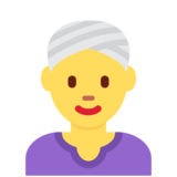 戴头巾的女人emoji素材一 160x160像素