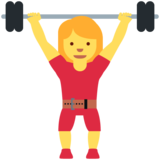 女子举重emoji素材一 160x160像素