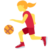 打球的女人emoji素材一 160x160像素