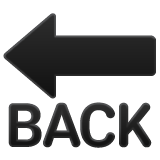 后箭头emoji素材一 160x160像素