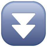 快速向下按钮emoji素材一 160x160像素