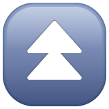 快速向上按钮emoji素材一 160x160像素