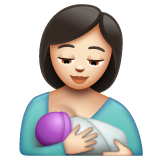 喂奶：浅肤色emoji素材一 160x160像素