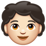 儿童：浅肤色emoji素材一 160x160像素