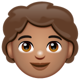 儿童：中等肤色emoji素材一 160x160像素