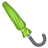 关闭的雨伞emoji素材一 160x160像素