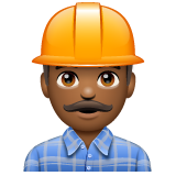 施工人员：中黑肤色emoji素材一 160x160像素