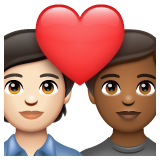 情侣: 成人成人较浅肤色中等-深肤色emoji素材一 160x160像素