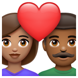 情侣: 女人男人中等肤色中等-深肤色emoji素材一 160x160像素