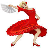 女子舞蹈：中浅肤色emoji素材一 160x160像素